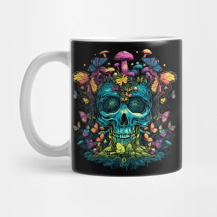 Skull Tree Butterfly Garden Mug